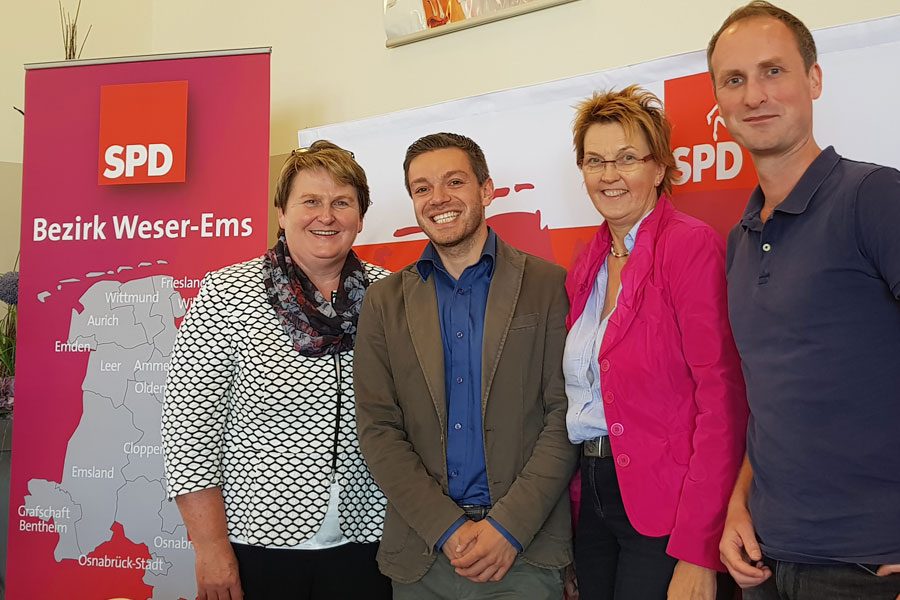 19.08.2017. Auf dem Kleinen Bezirksparteitag der SPD Weser-Ems mit MdL Johannes Modder und MdB Susanne Mittag.