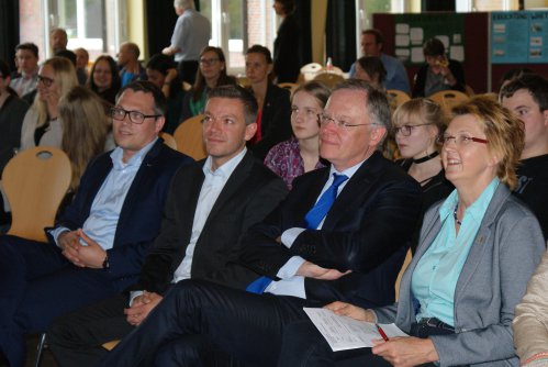 Stephan Weil an der Realschule
