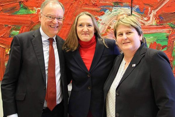 Stephan Weil, Gabriele Andretta und Johanne Modder