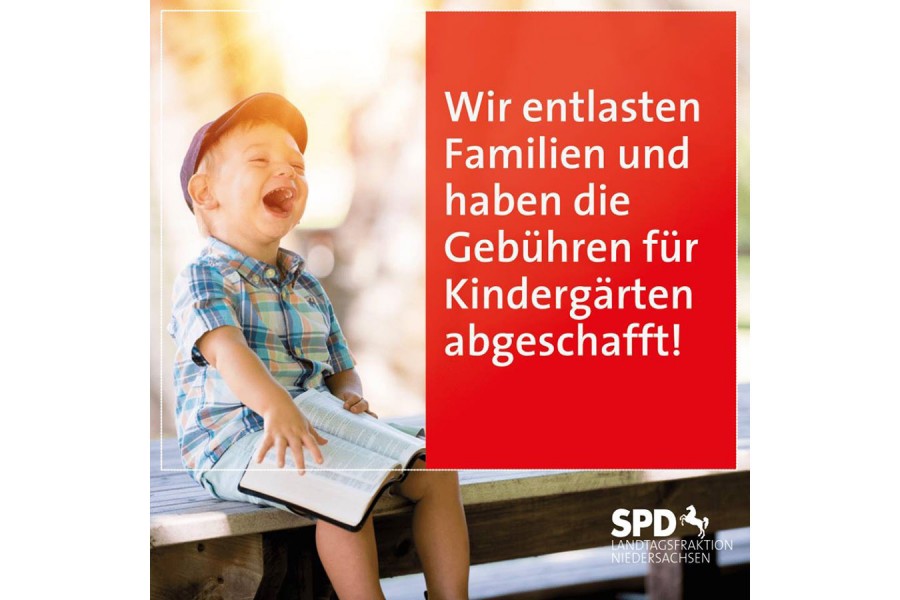 Motiv zur Beitragsfreiheit an Kindergärten