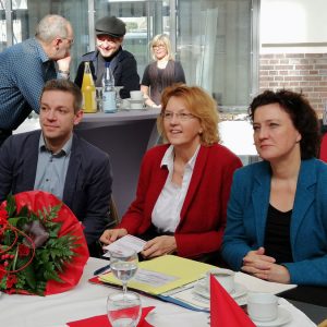 MdL Deniz Kurku, MdB Susanne Mittag und Ministerin Dr. Carola Reimann
