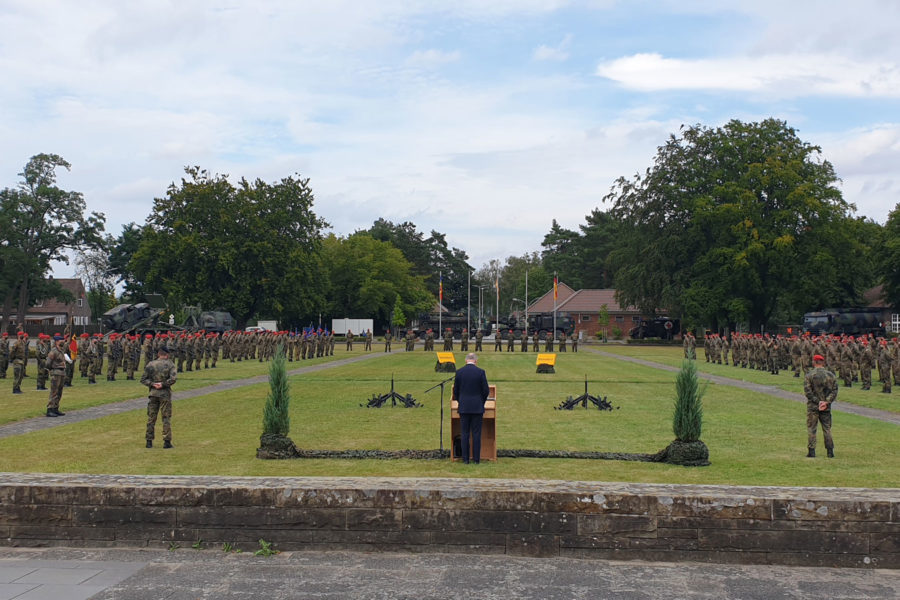 Panoramabild vom Gelöbnis