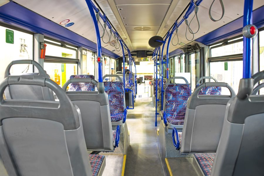 Blick in einen Bus
