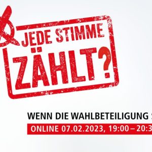 Plakat mit Text