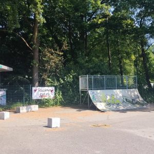Blick auf die Skate-Anlage